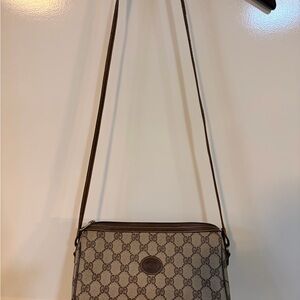 Vintage Gucci Monogram Crossbody Bag